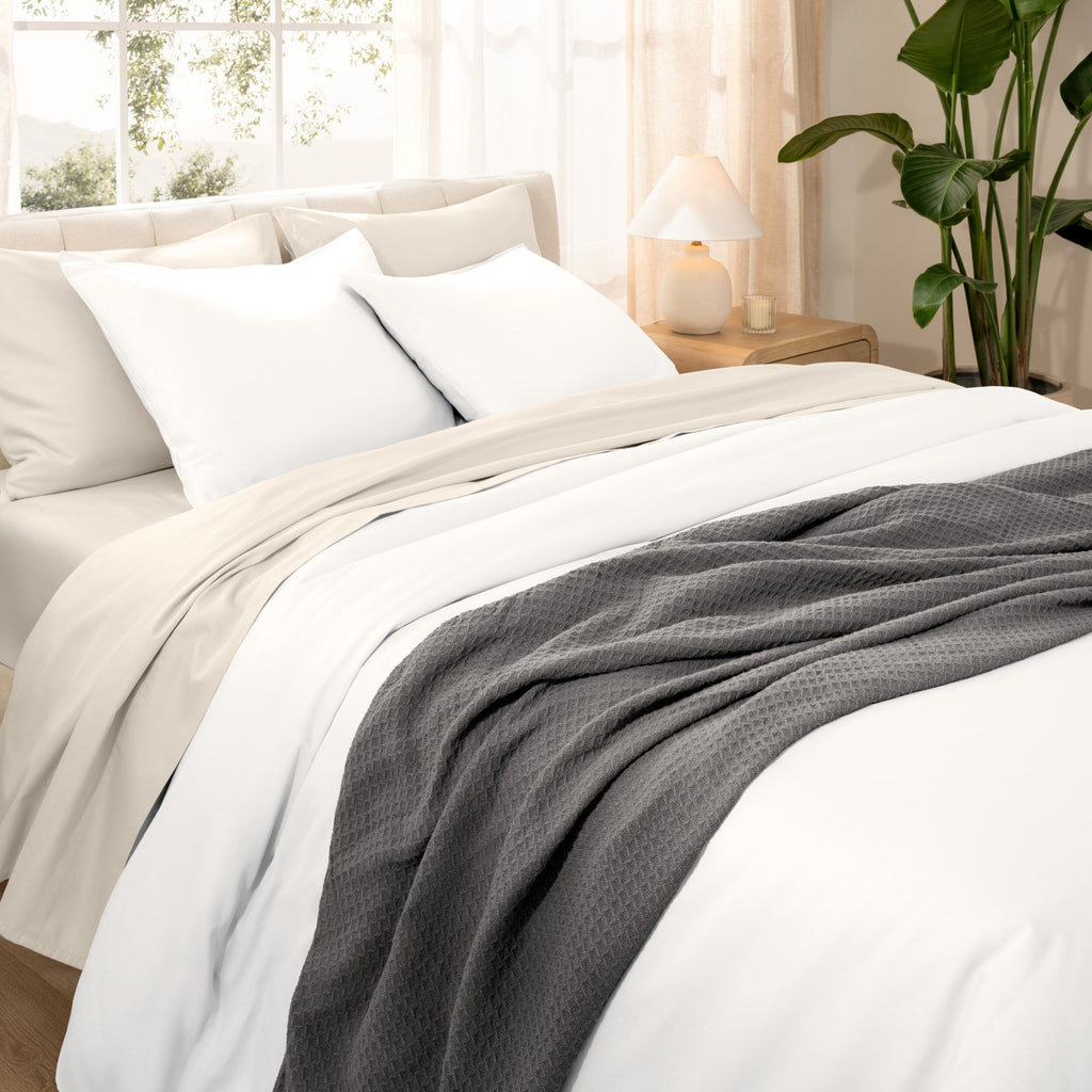 Bare Home Organic Cotton Duvet Cover Set - Smooth Sateen Weave