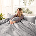 Bare Home Organic Cotton Duvet Cover Set - Smooth Sateen Weave