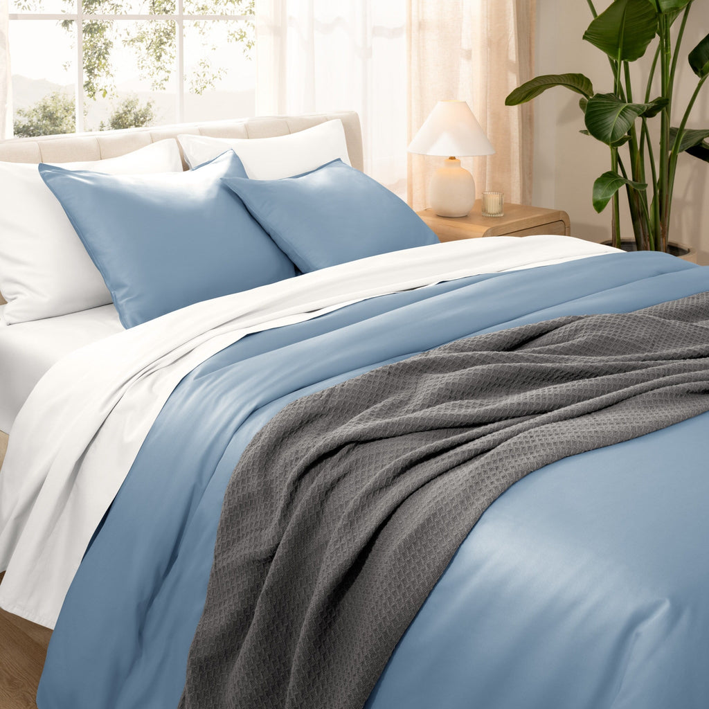 Bare Home Organic Cotton Duvet Cover Set - Smooth Sateen Weave