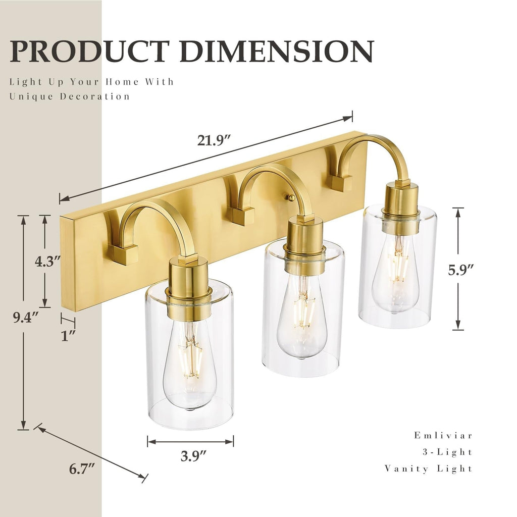 Bathroom Vanity Light Fixtures - Farmhouse Wall Light for Bathroom