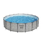 Piscine hors sol ronde Bestway Steel Pro MAX avec pompe et couverture