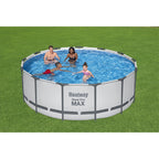 Piscine hors sol ronde Bestway Steel Pro MAX avec pompe et couverture