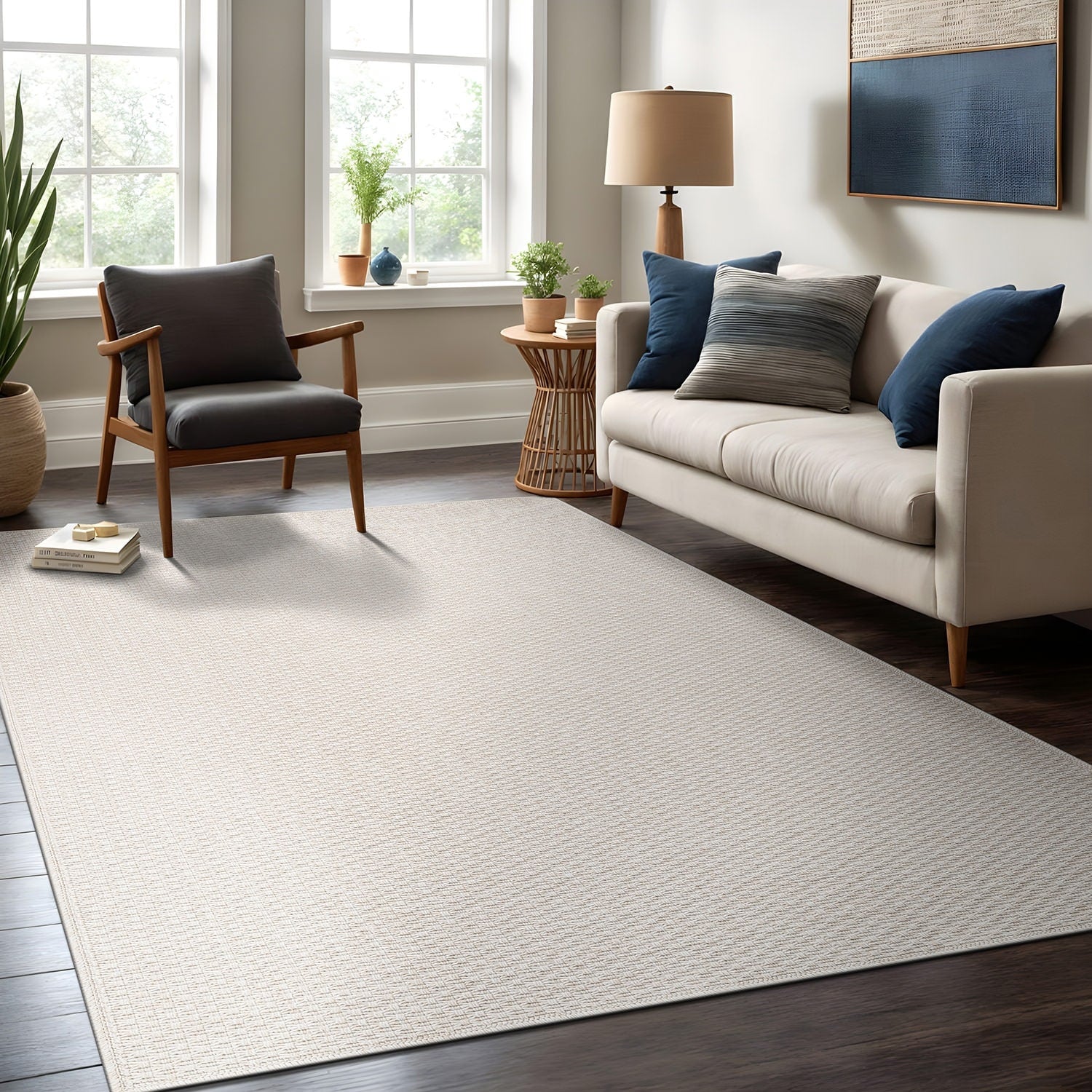 Beverly Rug Easy Clean Non Shedding Jute Rug