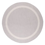 Beverly Rug Modern Bordered Indoor Outdoor Rug, Outside Carpet for Patio, Deck, Porch