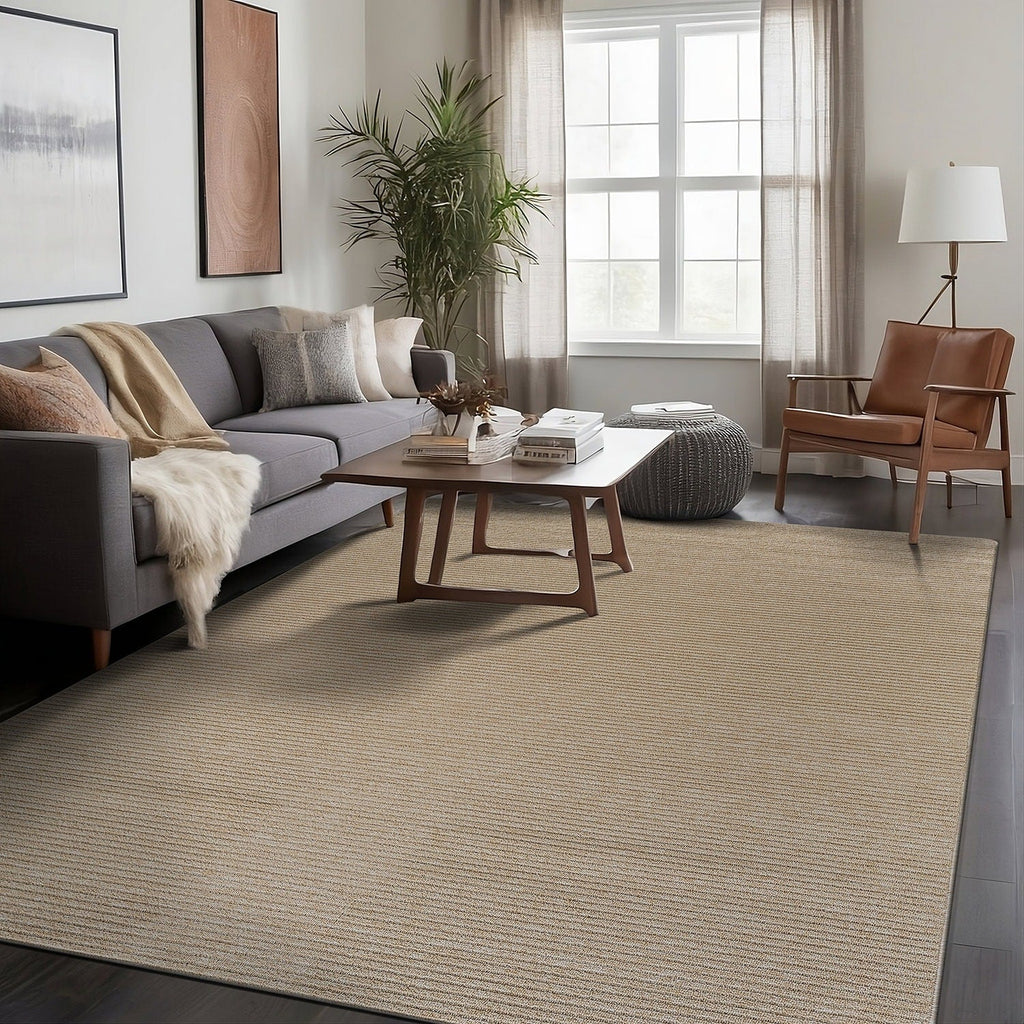 Beverly Rug Solid Color Non-Slip Rubber Back Washable Indoor Area Rug