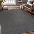 Beverly Rug Solid Color Non-Slip Rubber Back Washable Indoor Area Rug