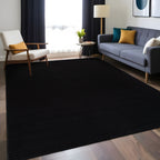 Beverly Rug Solid Color Non-Slip Rubber Back Washable Indoor Area Rug