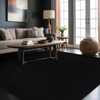 Beverly Rug Solid Color Non-Slip Rubber Back Washable Indoor Area Rug