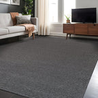 Beverly Rug Solid Color Non-Slip Rubber Back Washable Indoor Area Rug
