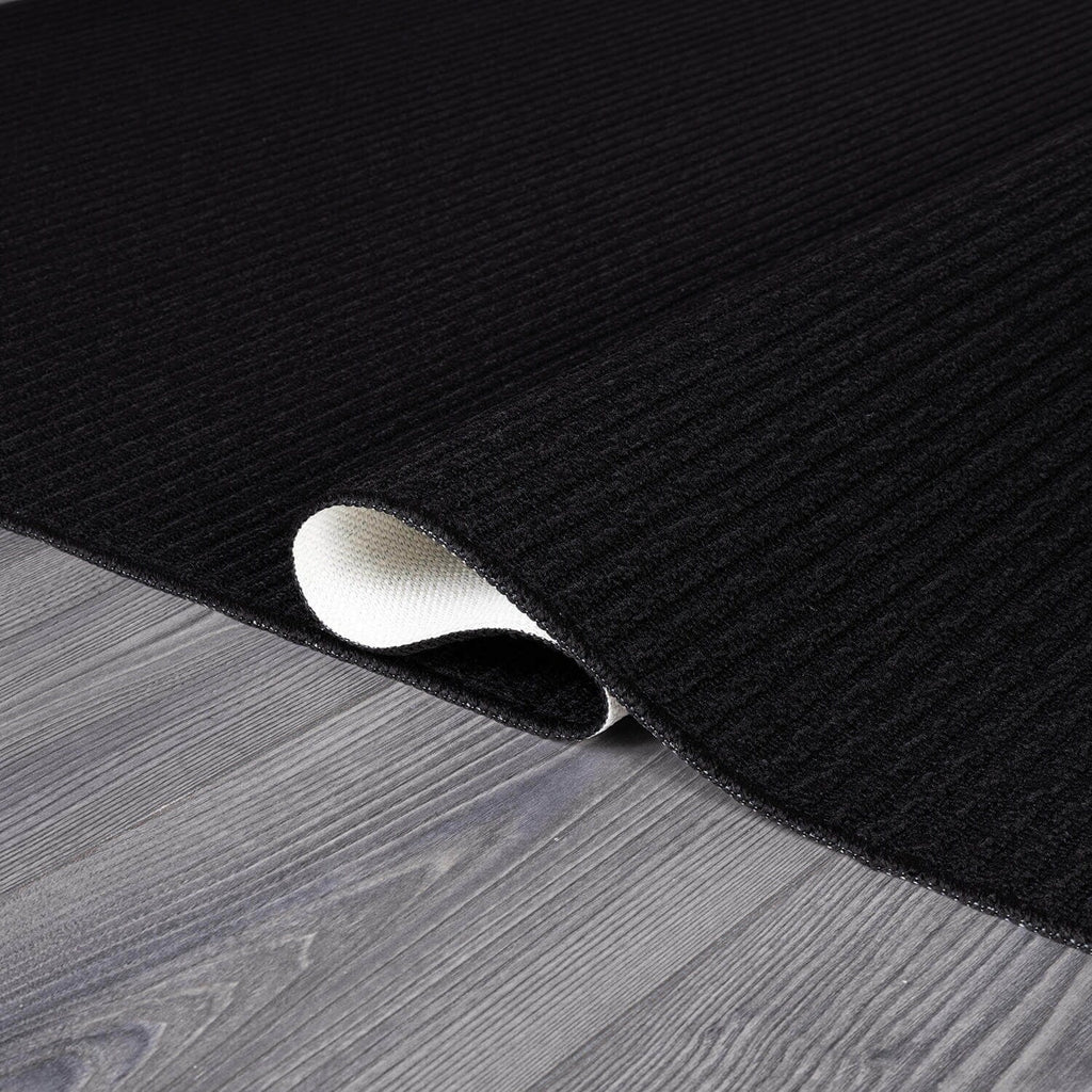 Beverly Rug Solid Color Non-Slip Rubber Back Washable Indoor Area Rug