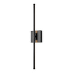 1-Light Black/ Gold/ Nickel Modern Long Linear Strip Wall Sconce Dimmable LED Bathroom Vanity Light