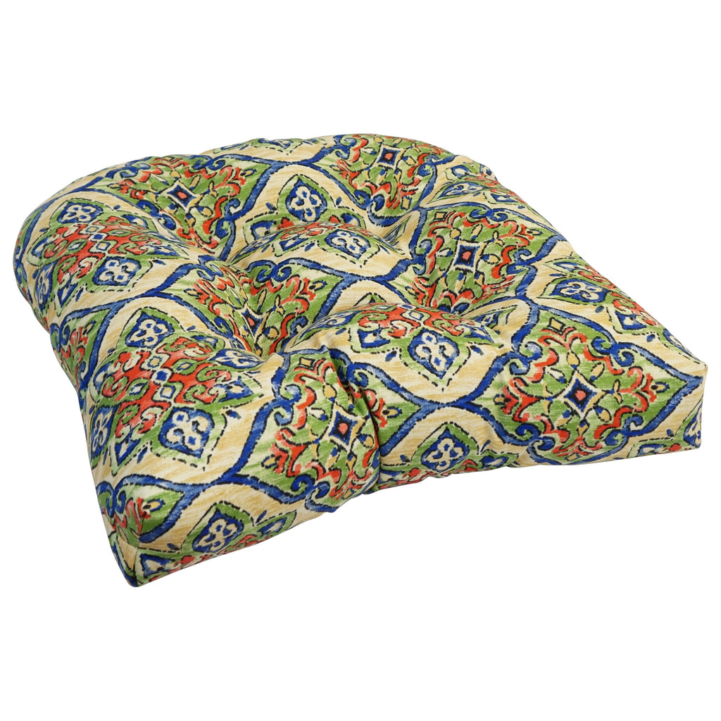 19-inch Rounded Back Indoor/Outdoor Chair Cushions (Set of 4) - 19 x 19