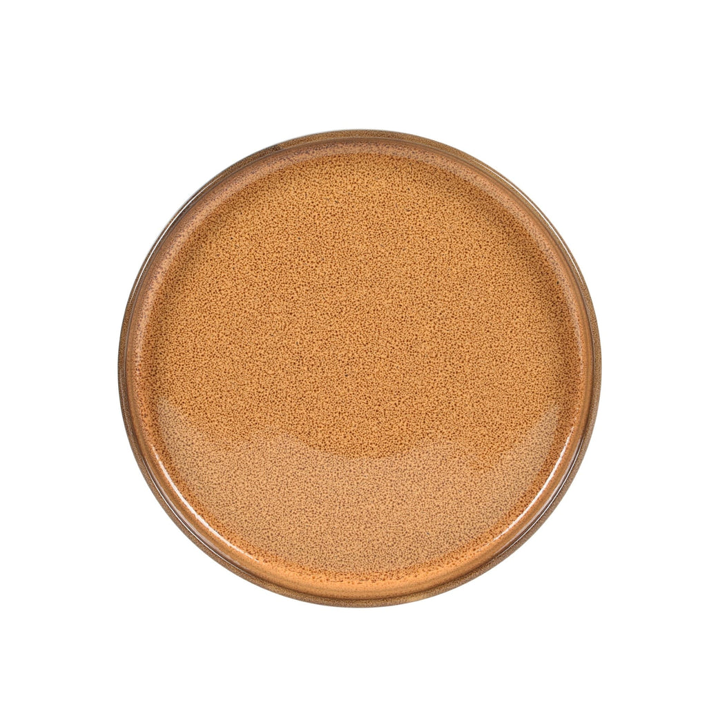 Bloomhouse Santorini Mist 16 Piece Double Bowl Terracotta Reactive Glaze Plates and Bowls Dinnerware Set