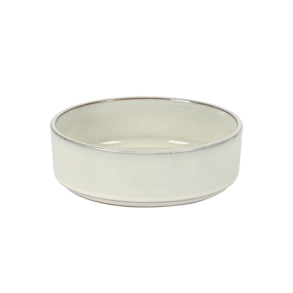 Bloomhouse Santorini Mist 16 Piece Double Bowl Terracotta Reactive Glaze Plates and Bowls Dinnerware Set