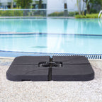 Bonosuki 4-Piece Cantilever Base Offset Patio Umbrella Stand, 176lb - 40.9 x 40.9