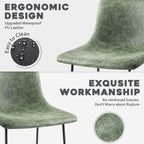 Bossin 18/26/30 inch Bar Stools,Counter Height Bar Stools with Back Modern PU Leather Stools Dining Chair with Footrest