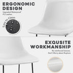 Bossin 18/26/30 inch Bar Stools,Counter Height Bar Stools with Back Modern PU Leather Stools Dining Chair with Footrest