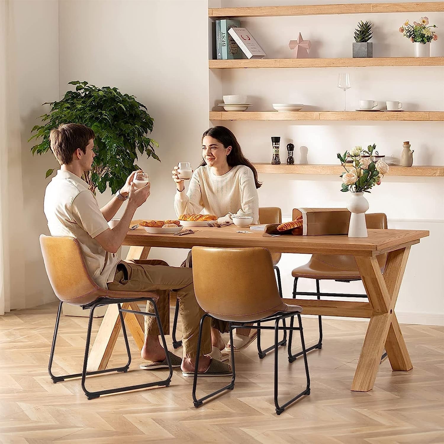 Bossin 18/26/30 inch Bar Stools,Counter Height Bar Stools with Back Modern PU Leather Stools Dining Chair with Footrest