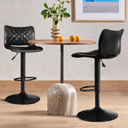 Bossin Adjustable Swivel Bar Stools with Backs – Counter Height