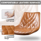 Bossin Adjustable Swivel Bar Stools with Backs – Counter Height