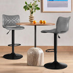 Bossin Adjustable Swivel Bar Stools with Backs – Counter Height