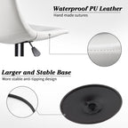 Bossin Adjustable Swivel Bar Stools with Backs – Counter Height