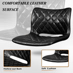 Bossin Adjustable Swivel Bar Stools with Backs – Counter Height