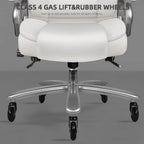 Chaise de bureau exécutive Bossin Big and Tall, chaise ergonomique à support lombaire réglable de 500 lb avec dossier haut en cuir PU pour ordinateur