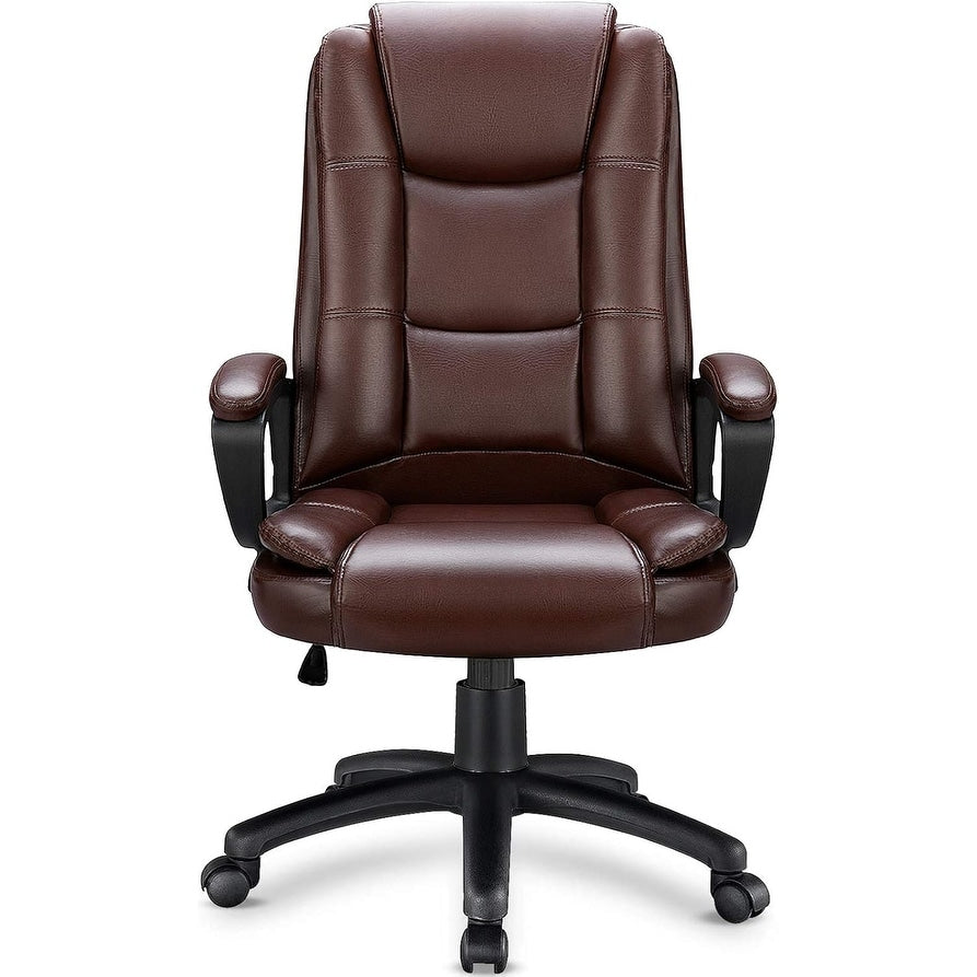 Bossin Big and Tall Office Chair High Back Executive Chair Ergonomic Adjustable Executive Leather Chair,400lbs