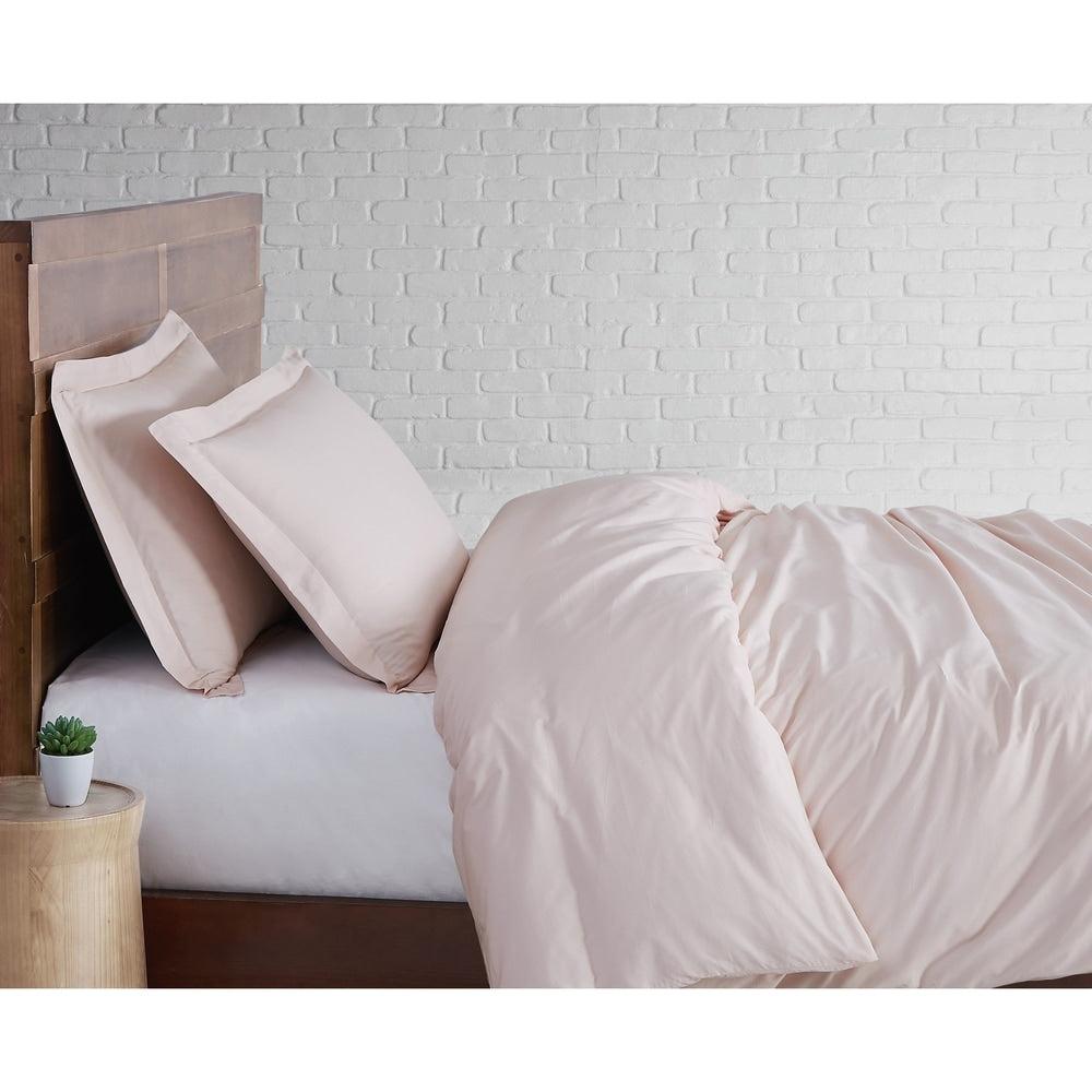 Brooklyn Loom Tight-Weave Cotton Percale Duvet Set