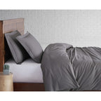 Brooklyn Loom Tight-Weave Cotton Percale Duvet Set