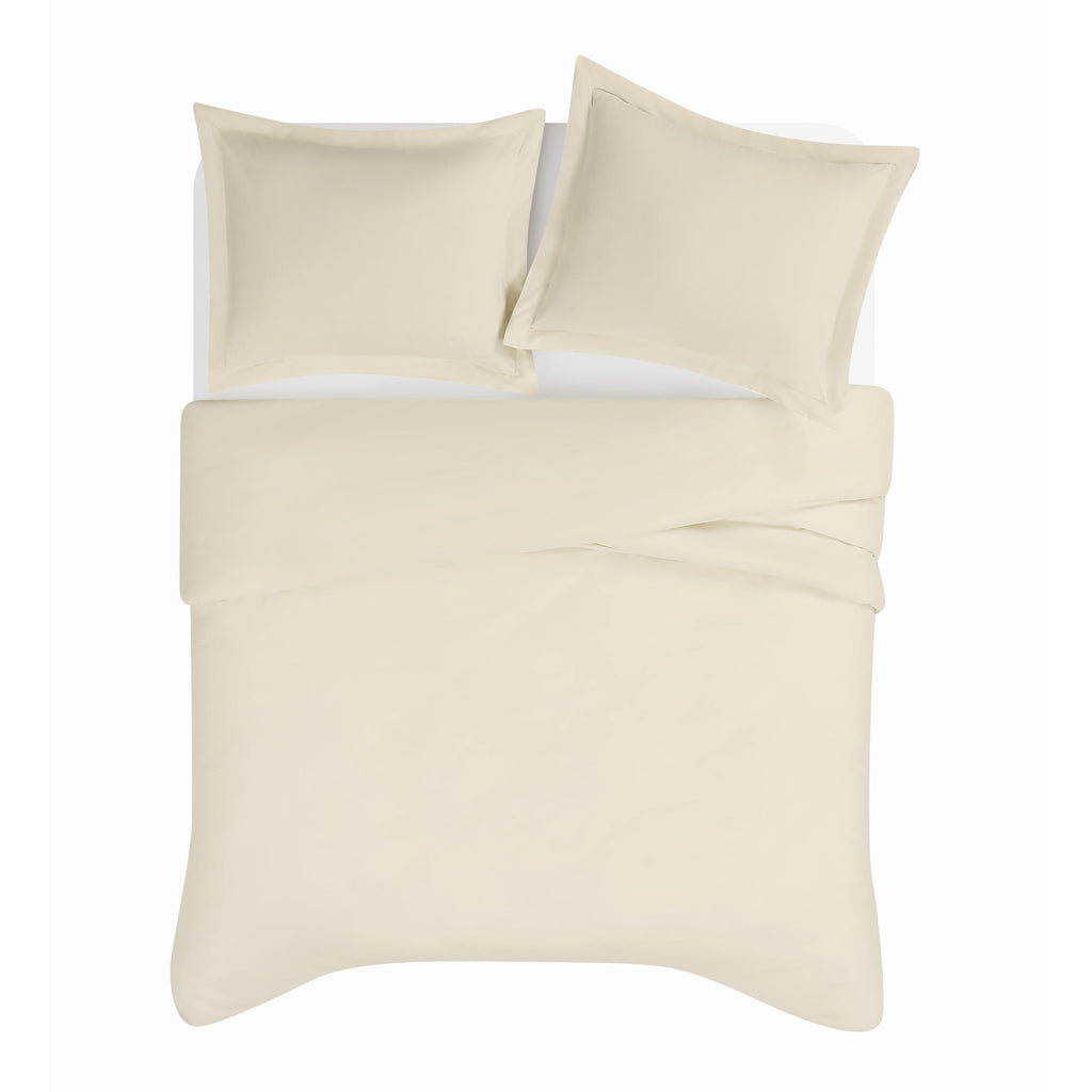 Brooklyn Loom Tight-Weave Cotton Percale Duvet Set