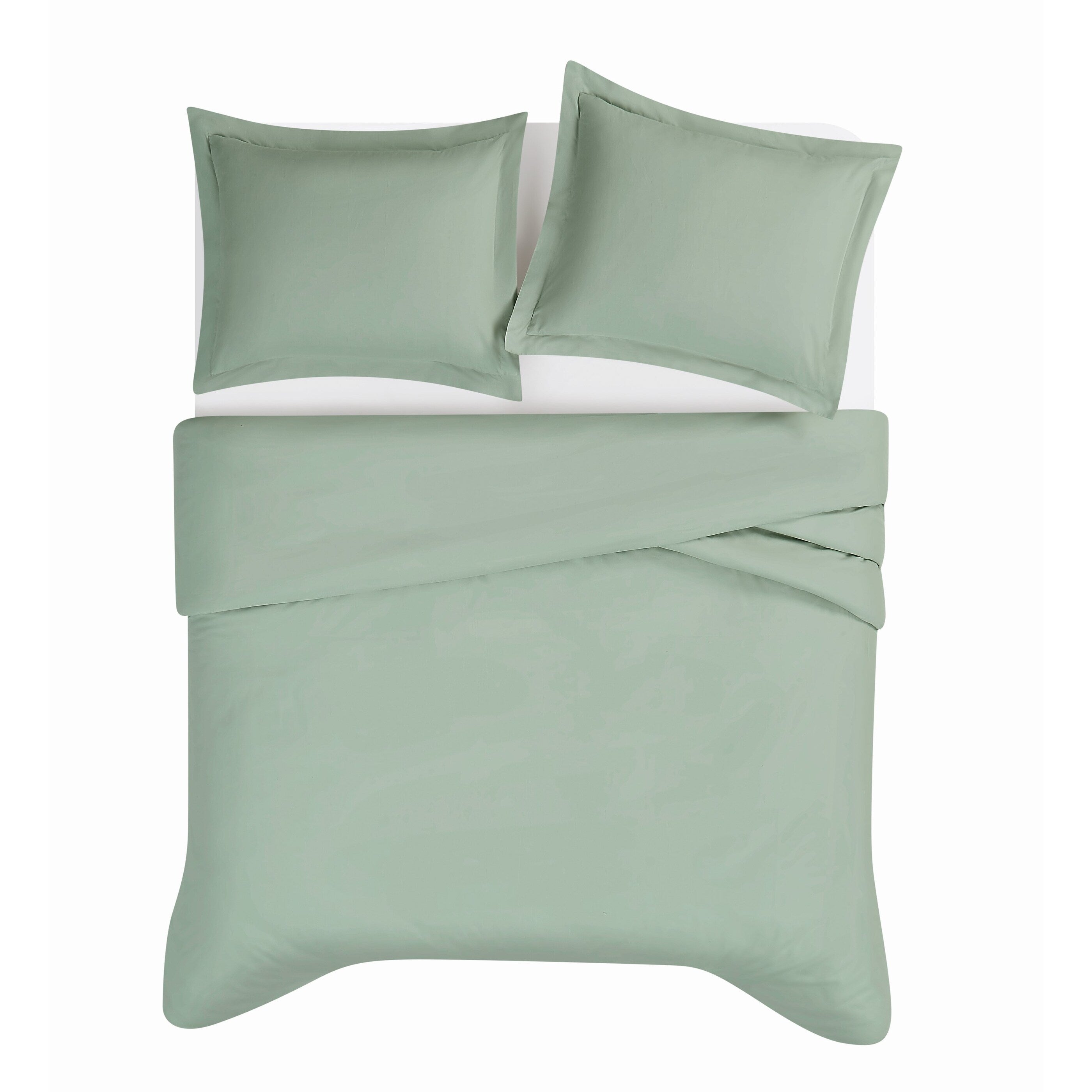 Brooklyn Loom Tight-Weave Cotton Percale Duvet Set