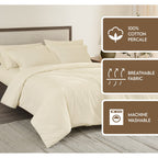 Brooklyn Loom Tight-Weave Cotton Percale Duvet Set