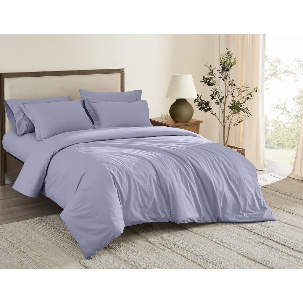 Brooklyn Loom Tight-Weave Cotton Percale Duvet Set