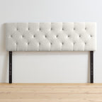 Brookside Kaylee Adjustable Square & Diamond Tufted Upholstered Headboard
