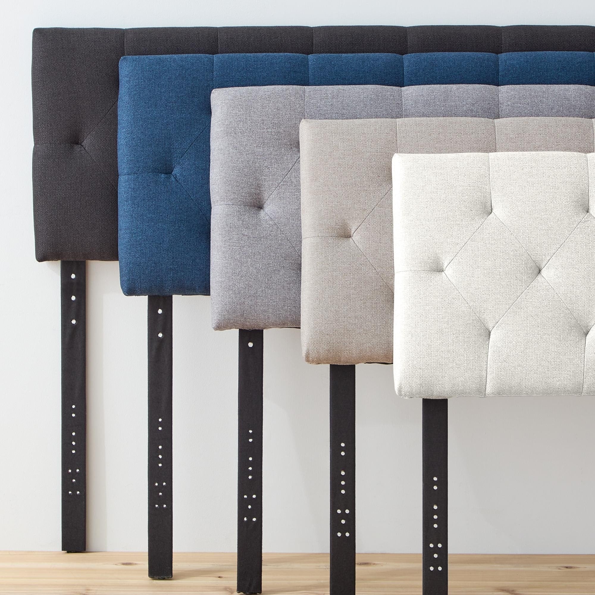 Brookside Kaylee Adjustable Square & Diamond Tufted Upholstered Headboard