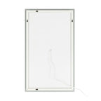 Built-in Light Strip Touch LED Bathroom Mirror Silver