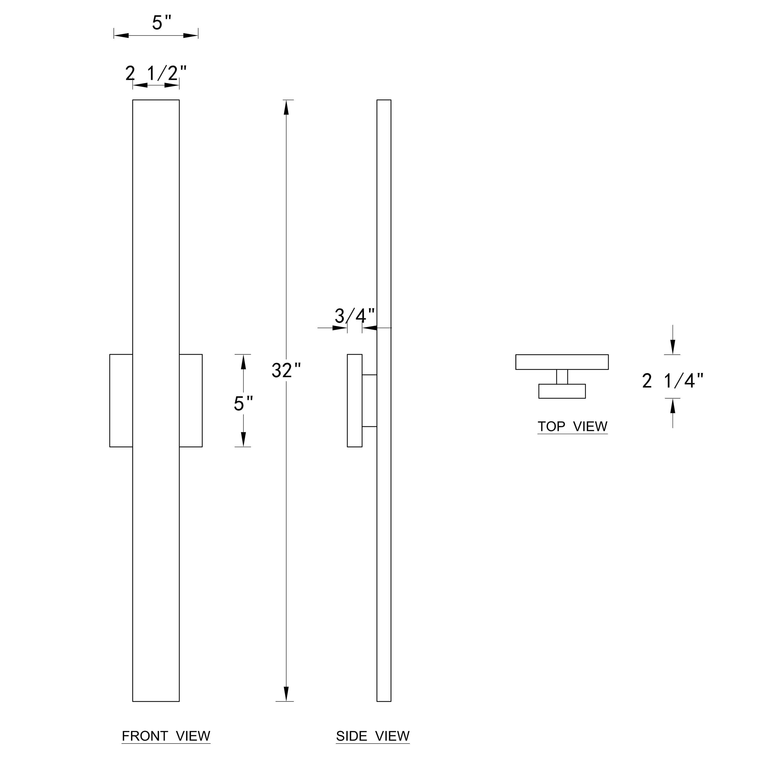 C Cattleya 2-Light Matte Black Aluminum LED Outdoor Wall Sconce