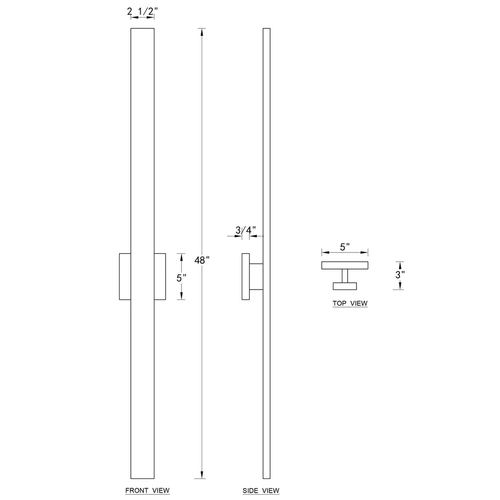 C Cattleya 2-Light Matte Black Aluminum LED Outdoor Wall Sconce
