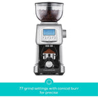 Moulin à café électrique CASABREWS Tornado à meules coniques argentées - N/A