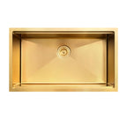 Évier de cuisine sous plan CB HOME 32 po, encastrable, noir/acier inoxydable, cuve simple avec accessoires