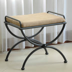 Cambridge Iron Vanity Stool with Cushion