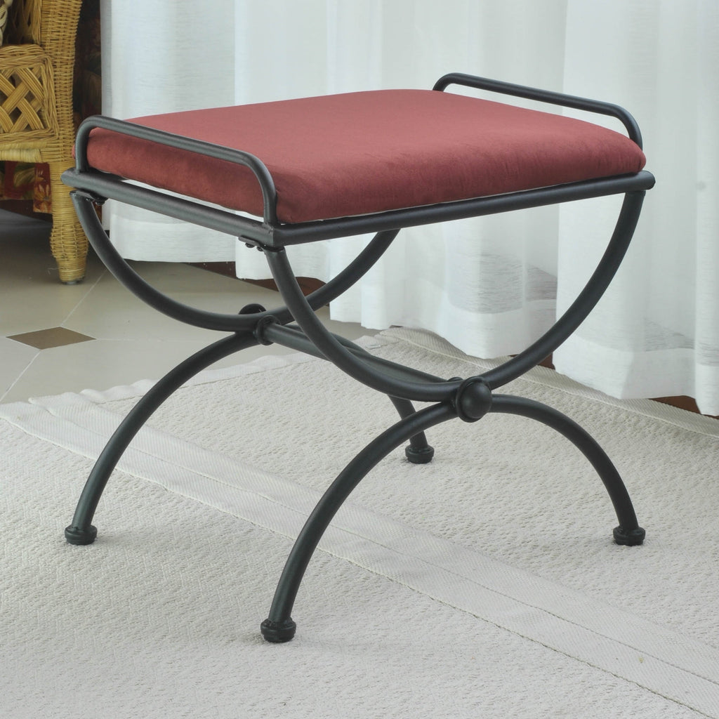 Cambridge Iron Vanity Stool with Cushion