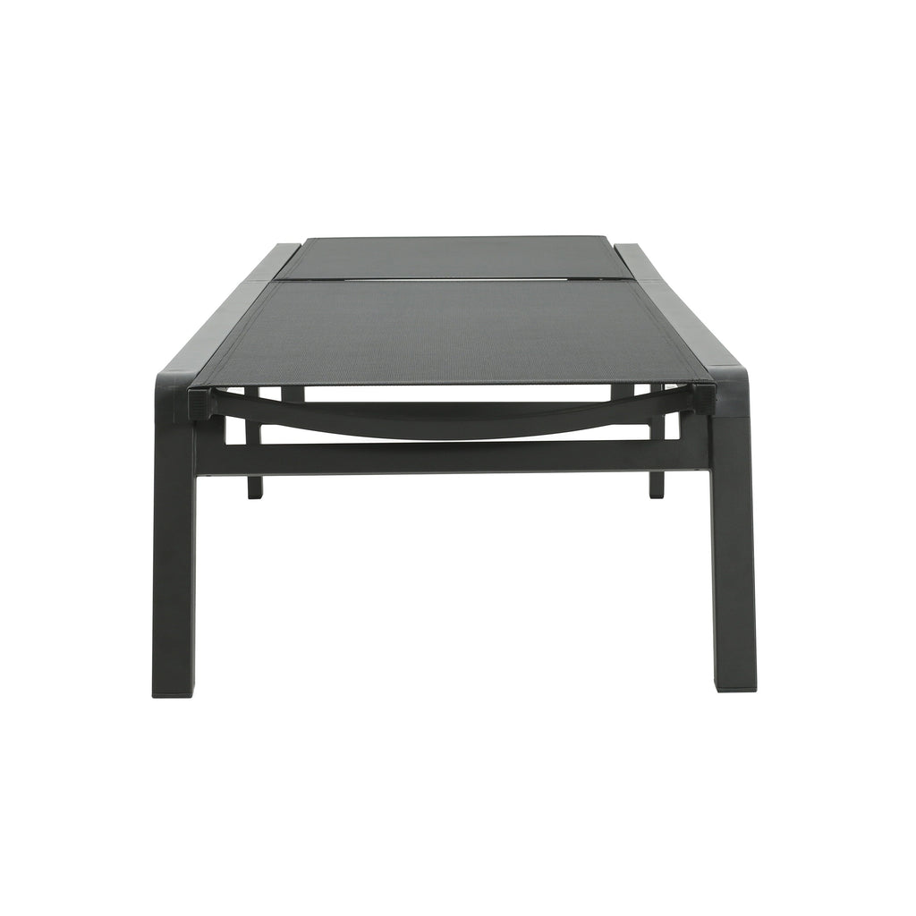 Chaise longue d'extérieur en aluminium Cape Coral (lot de 2) par Christopher Knight Home - 77,56 po x 25,20 po x 11,80 po