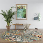 Caprice Mid-Century Modern Floral Indoor Area Rug