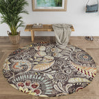 Caprice Mid-Century Modern Floral Indoor Area Rug