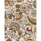 Caprice Mid-Century Modern Floral Indoor Area Rug