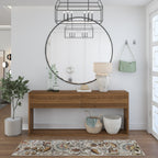 Caprice Mid-Century Modern Floral Indoor Area Rug