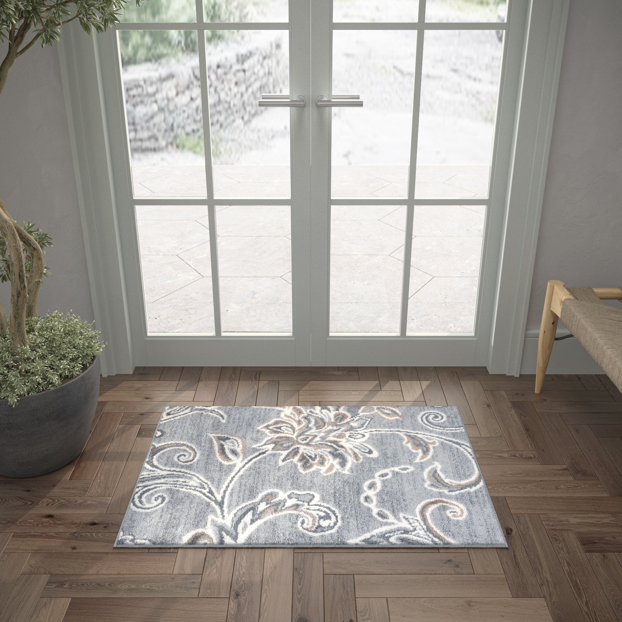 Carrington Transitional Floral & Botanical Indoor Area Rug
